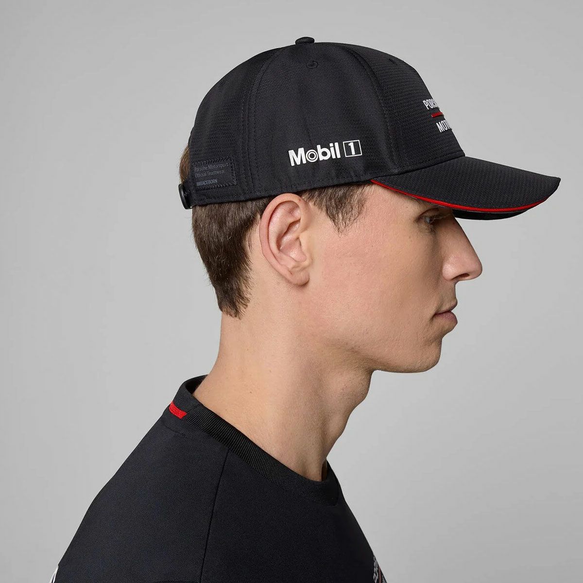 PORSCHE｜ポルシェ PMS ペンスキー キャップ｜帽子｜ブラック｜モデル着用