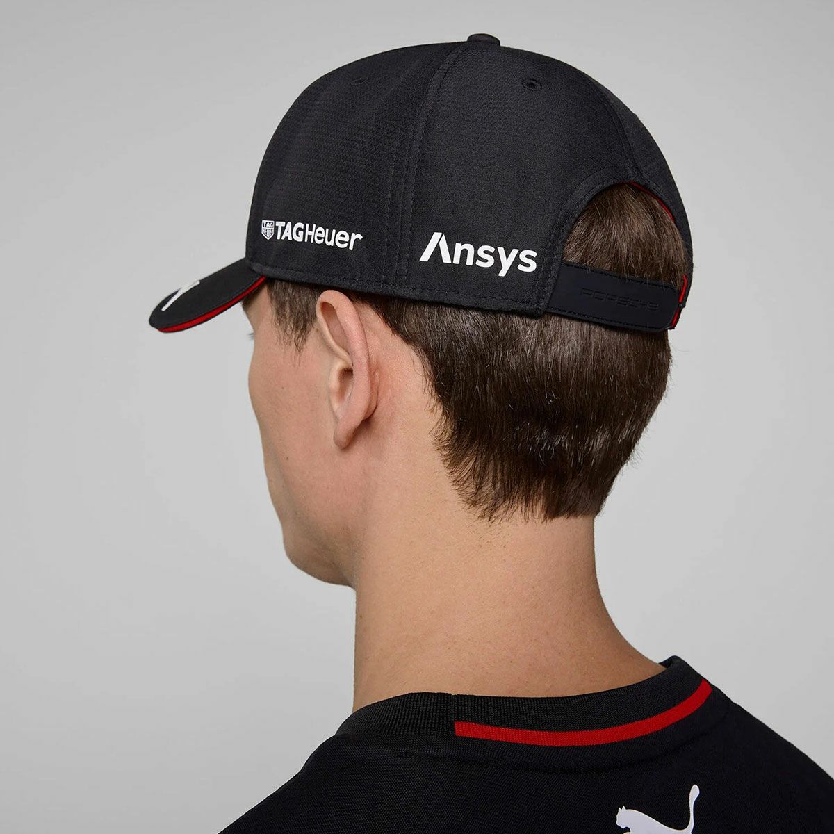 PORSCHE｜ポルシェ PMS ペンスキー キャップ｜帽子｜ブラック｜モデル着用