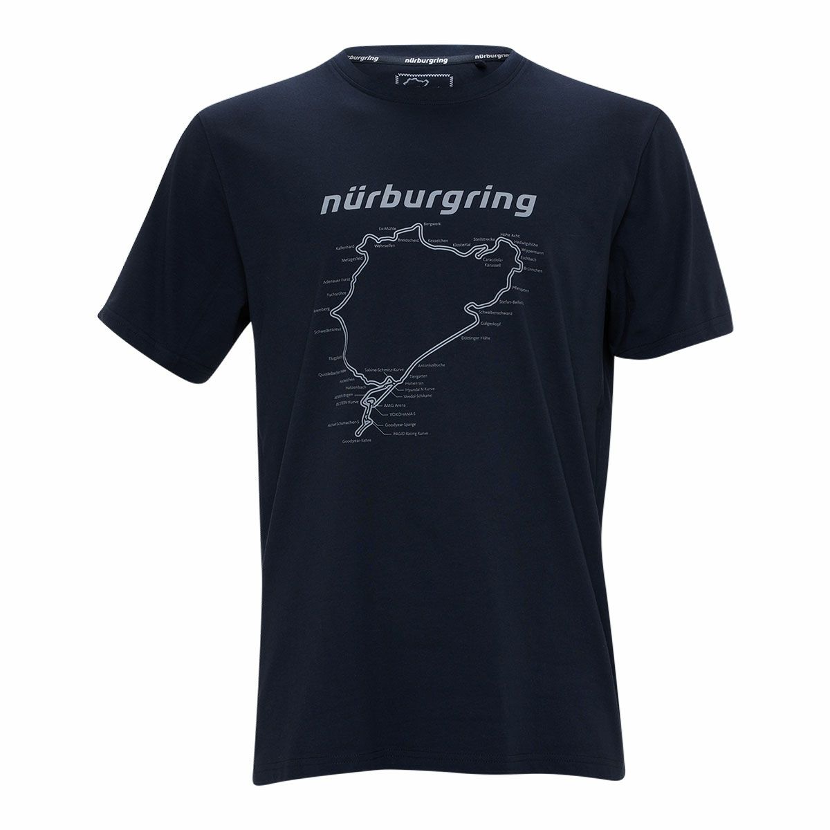 Nurburgring｜ニュルブルクリンク RACETRACK Tシャツ｜ブラック