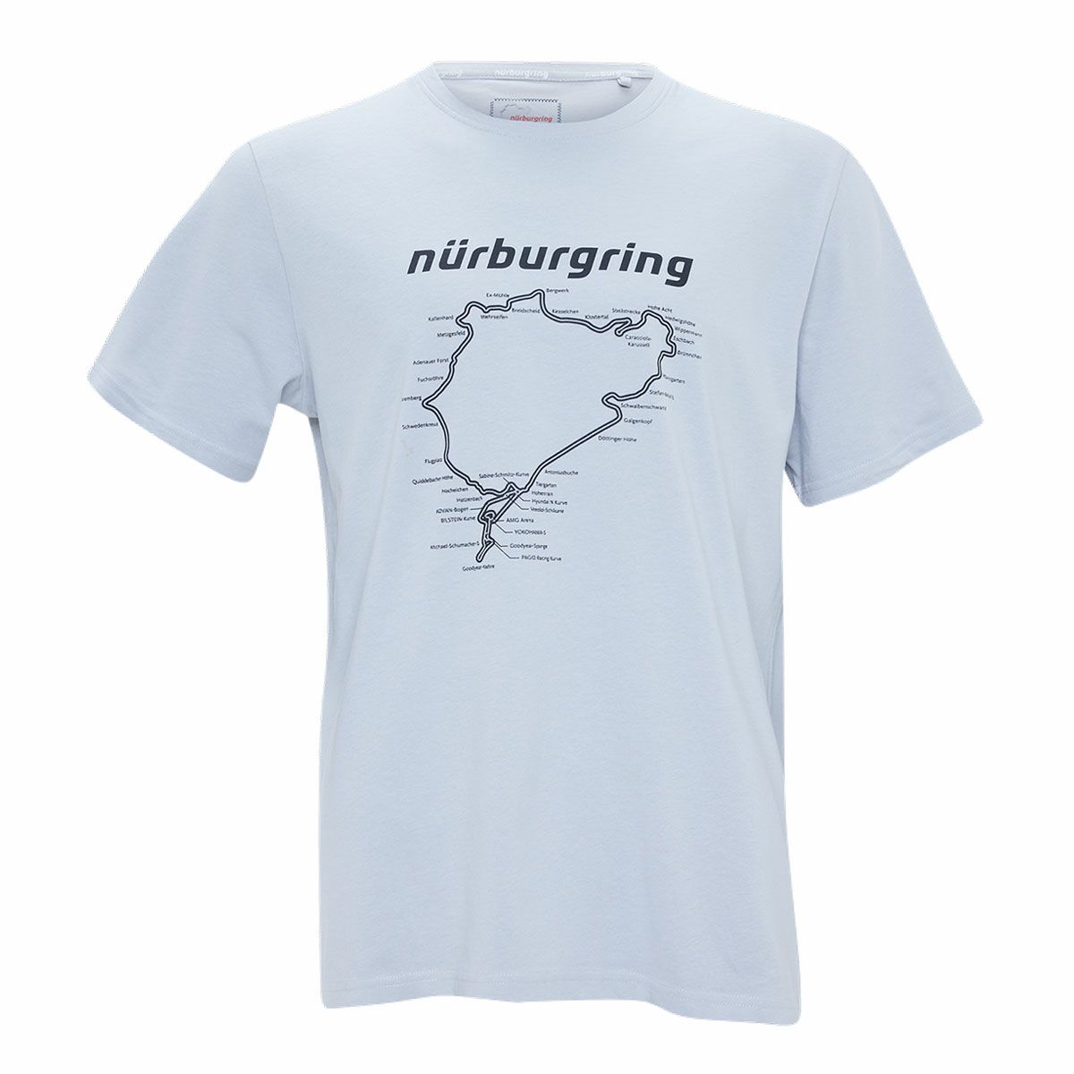 Nurburgring｜ニュルブルクリンク RACETRACK Tシャツ｜グレー