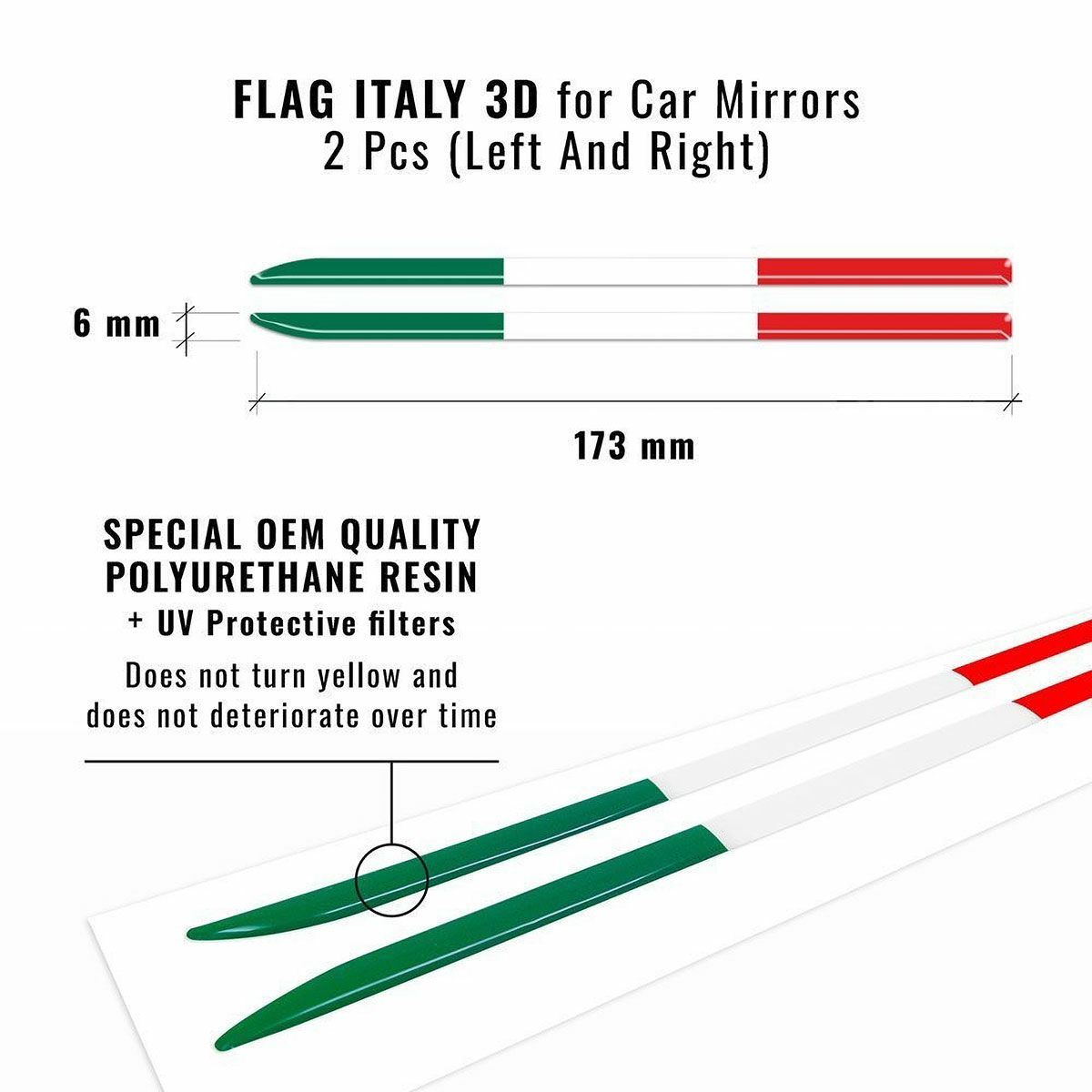 FIAT｜Fiat 500 Abarth用 ミラーデカール｜その他雑貨