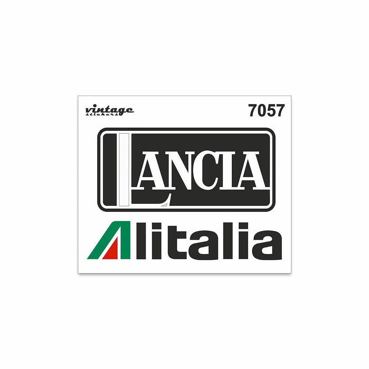 LANCIA｜ヴィンテージ ランチア アリタリア ステッカー 10 x 12 cm｜その他雑貨