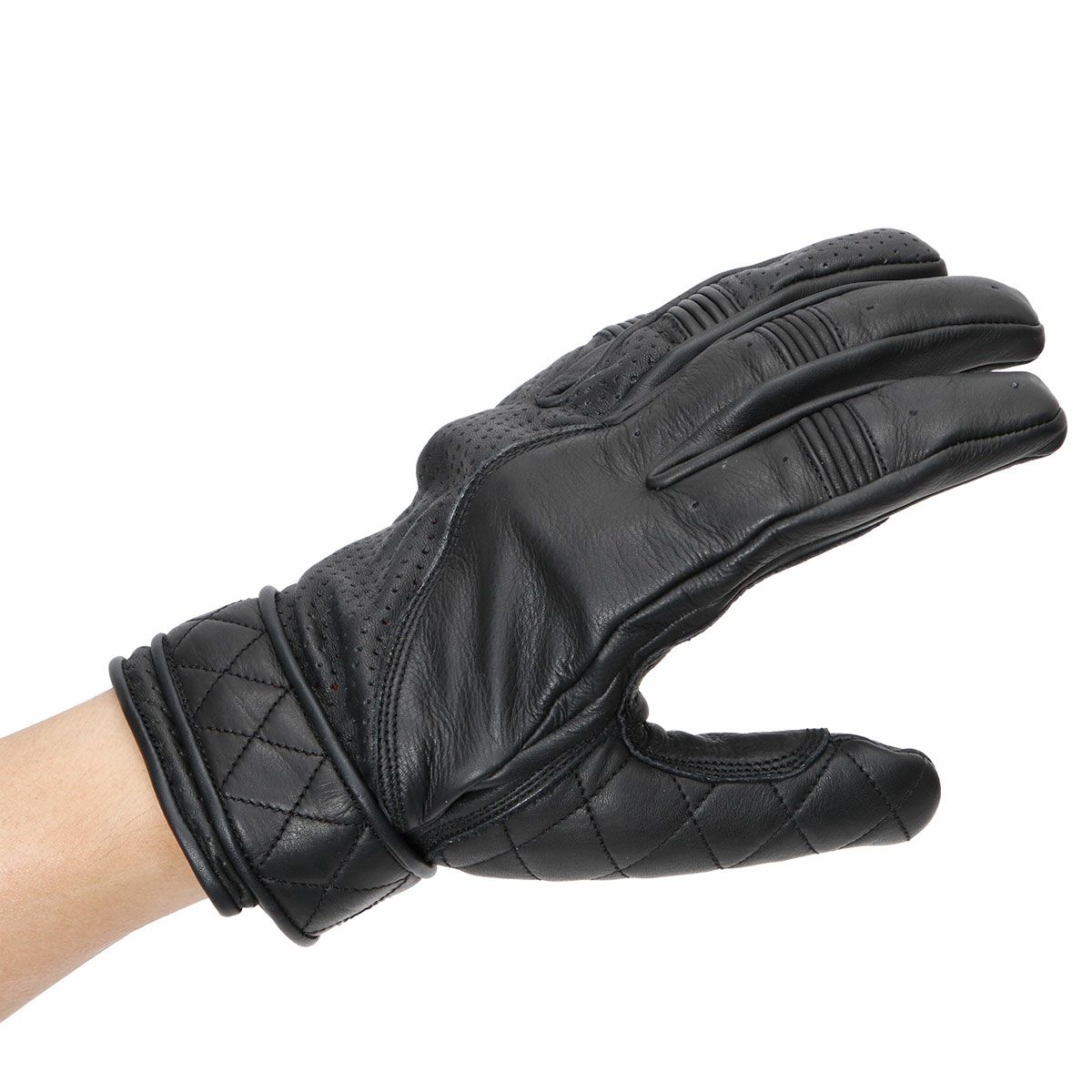 Goldtop｜ショートカフ ボバー グローブ｜3シーズン｜ブラック｜モデル着用