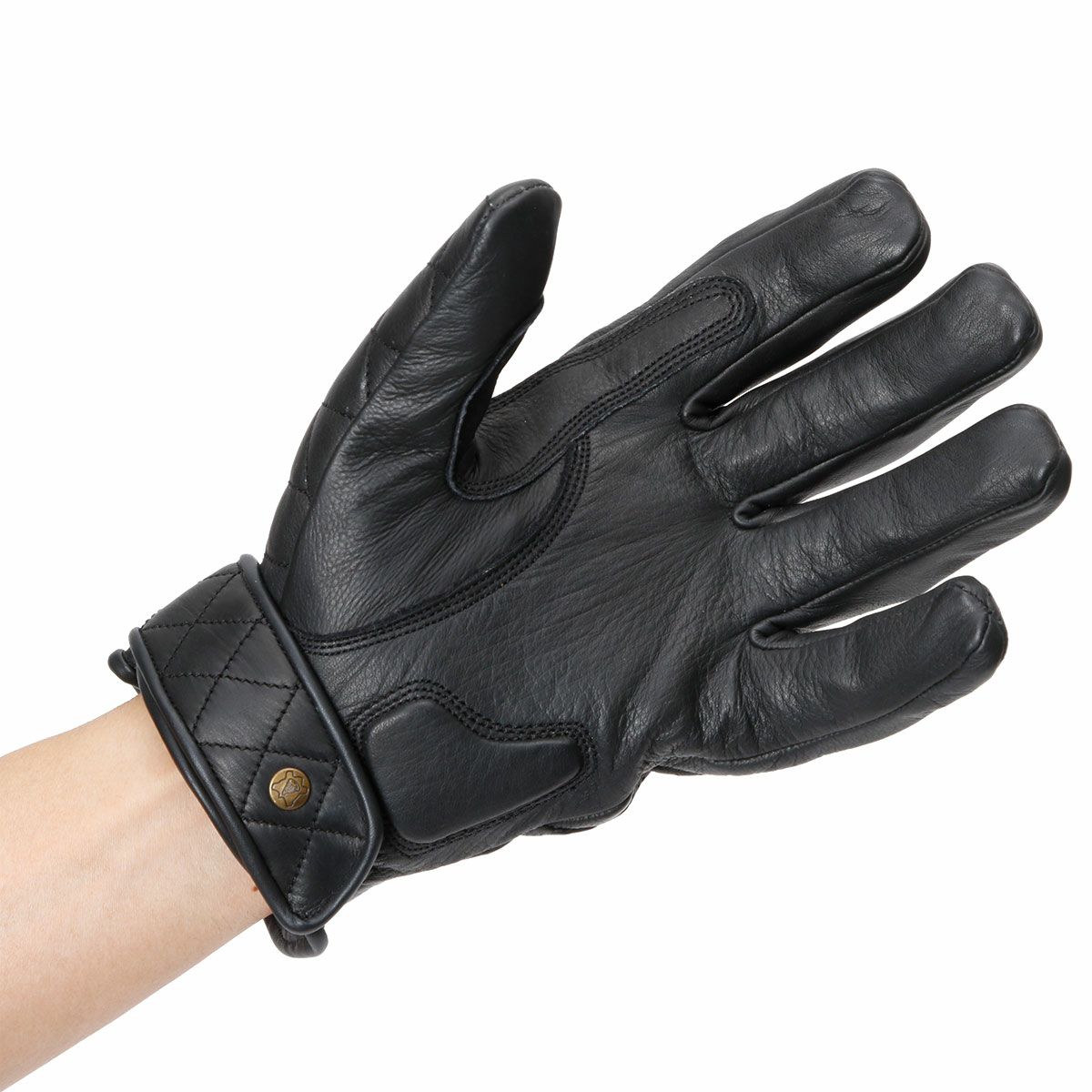 Goldtop｜ショートカフ ボバー グローブ｜3シーズン｜ブラック｜モデル着用