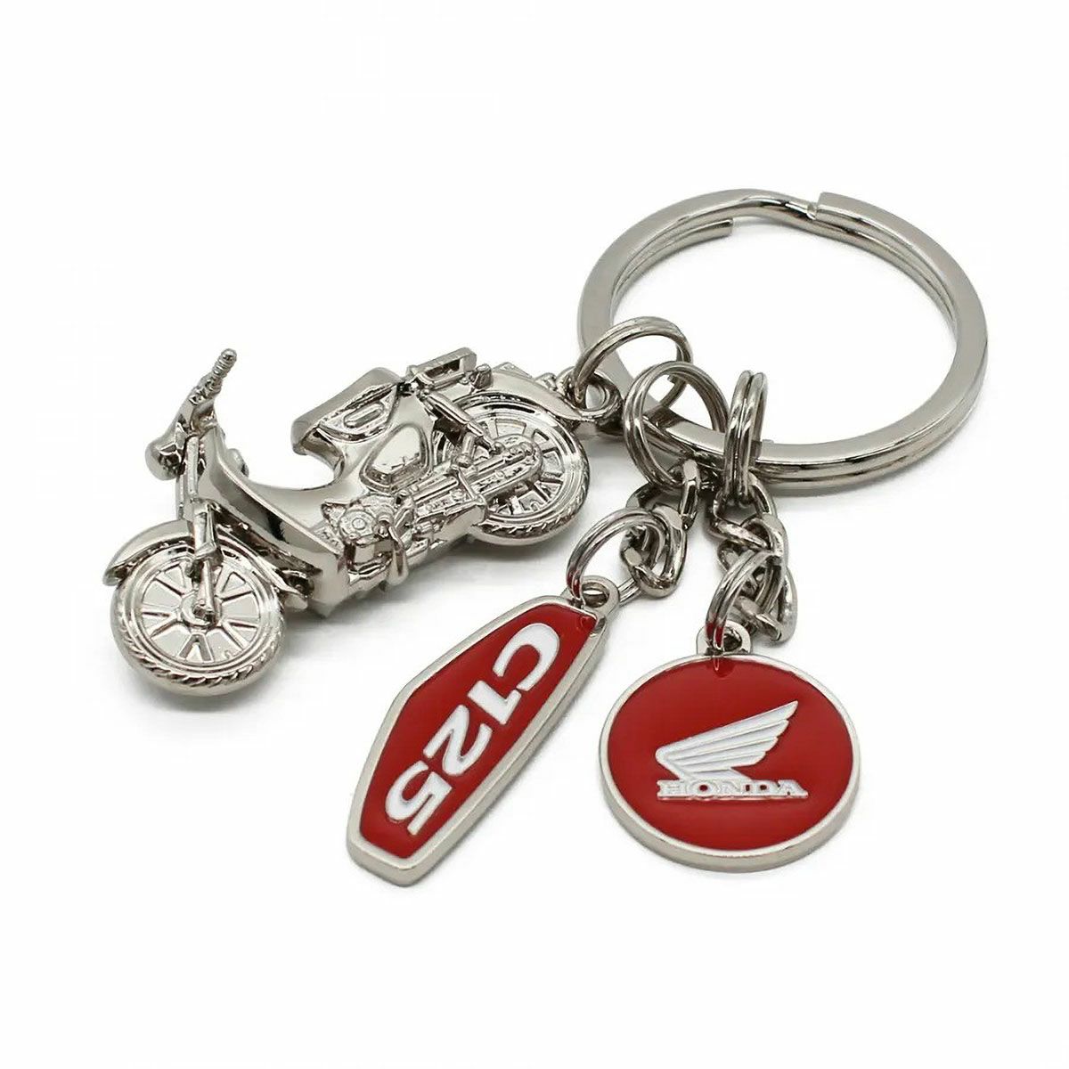 ONWORKS｜ホンダ スーパーカブ Honda super cub C125 3D キーリング キーチェーン キーホルダー 1000個限定生産 シリアルナンバー入り｜キーホルダー
