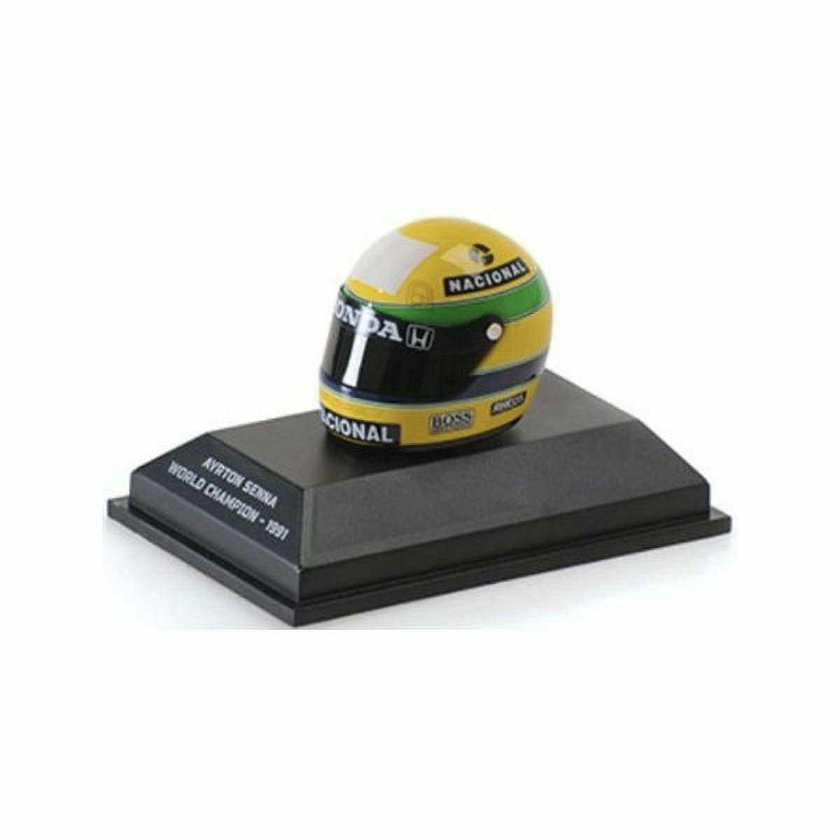 MINICHAMPS｜1/8 ヘルメット アイルトン･セナ 1991 ワールドチャンピオン｜模型