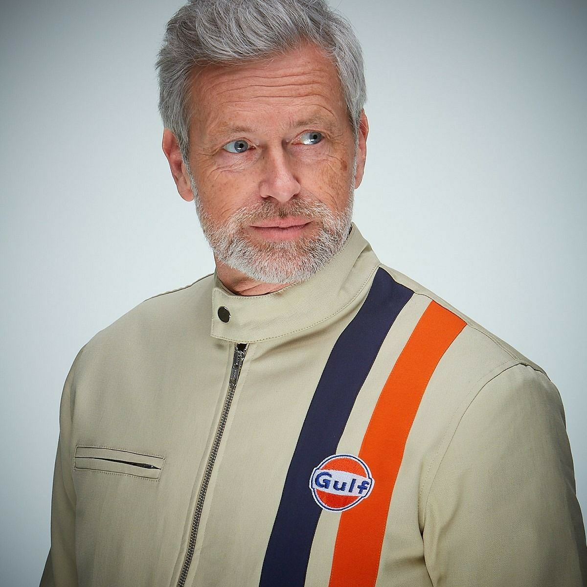 GULF｜ガルフ ディレニー ブルゾン｜アウター｜ライトベージュ｜モデル着用