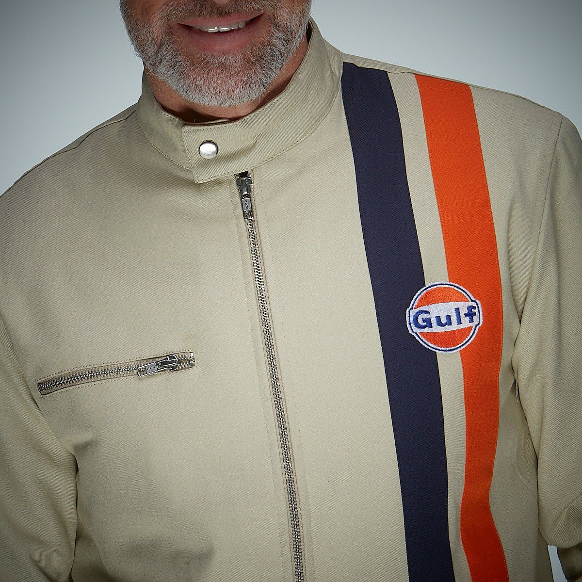 GULF｜ガルフ ロードマスター ジャケット ’25｜アウター｜ライトベージュ｜モデル着用