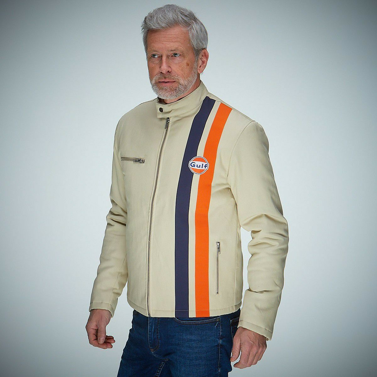 GULF｜ガルフ ロードマスター ジャケット ’25｜アウター｜ライトベージュ｜モデル着用