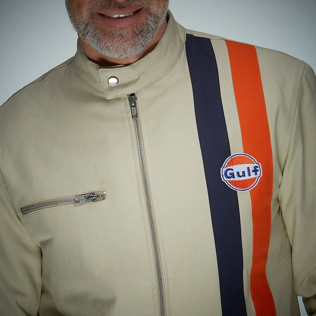 GULF｜ガルフ ロードマスター ジャケット ’25｜アウター｜ライトベージュ｜モデル着用