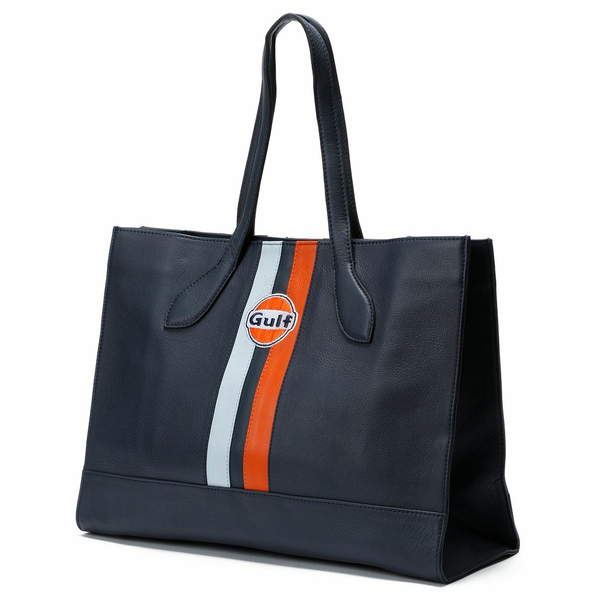 GULF｜ガルフ ショッピングバッグ｜トートバッグ｜ネイビー