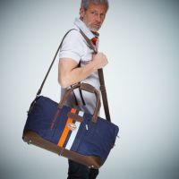 GULF｜ガルフ キャンバス トラベルバッグ ビッグ｜ボストンバッグ｜ネイビー