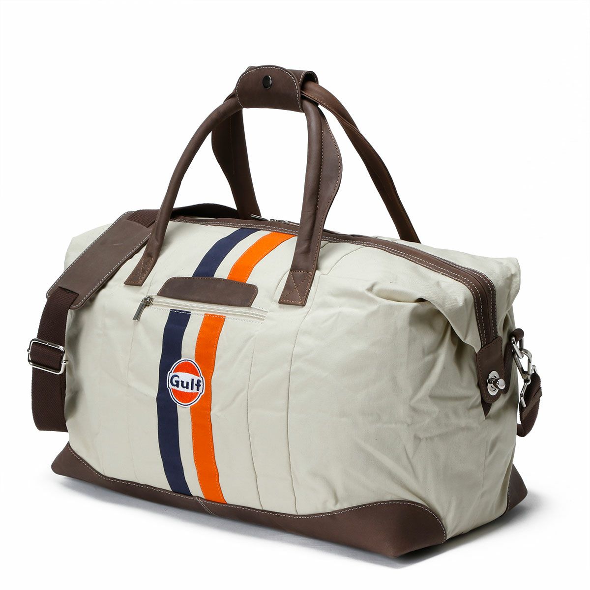 GULF｜ガルフ キャンバス トラベルバッグ ビッグ｜ボストンバッグ｜ライトベージュ