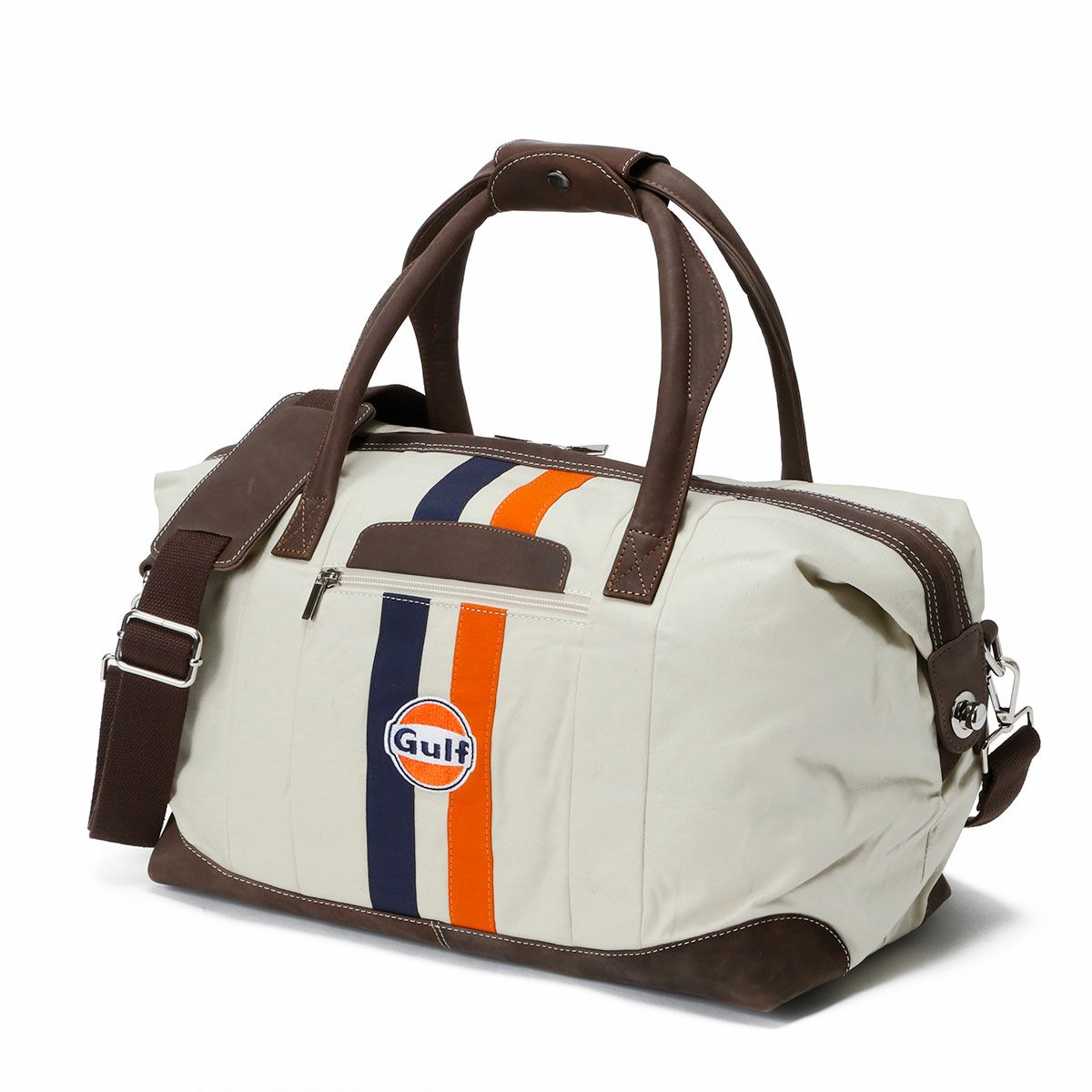 GULF｜ガルフ キャンバス トラベルバッグ ミディアム｜ボストンバッグ｜ライトベージュ