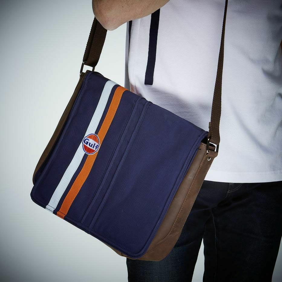 GULF｜ガルフ キャンバス シルバーストーンバッグ｜ショルダーバッグ