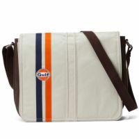 GULF｜ガルフ キャンバス シルバーストーンバッグ｜ショルダーバッグ｜ライトベージュ