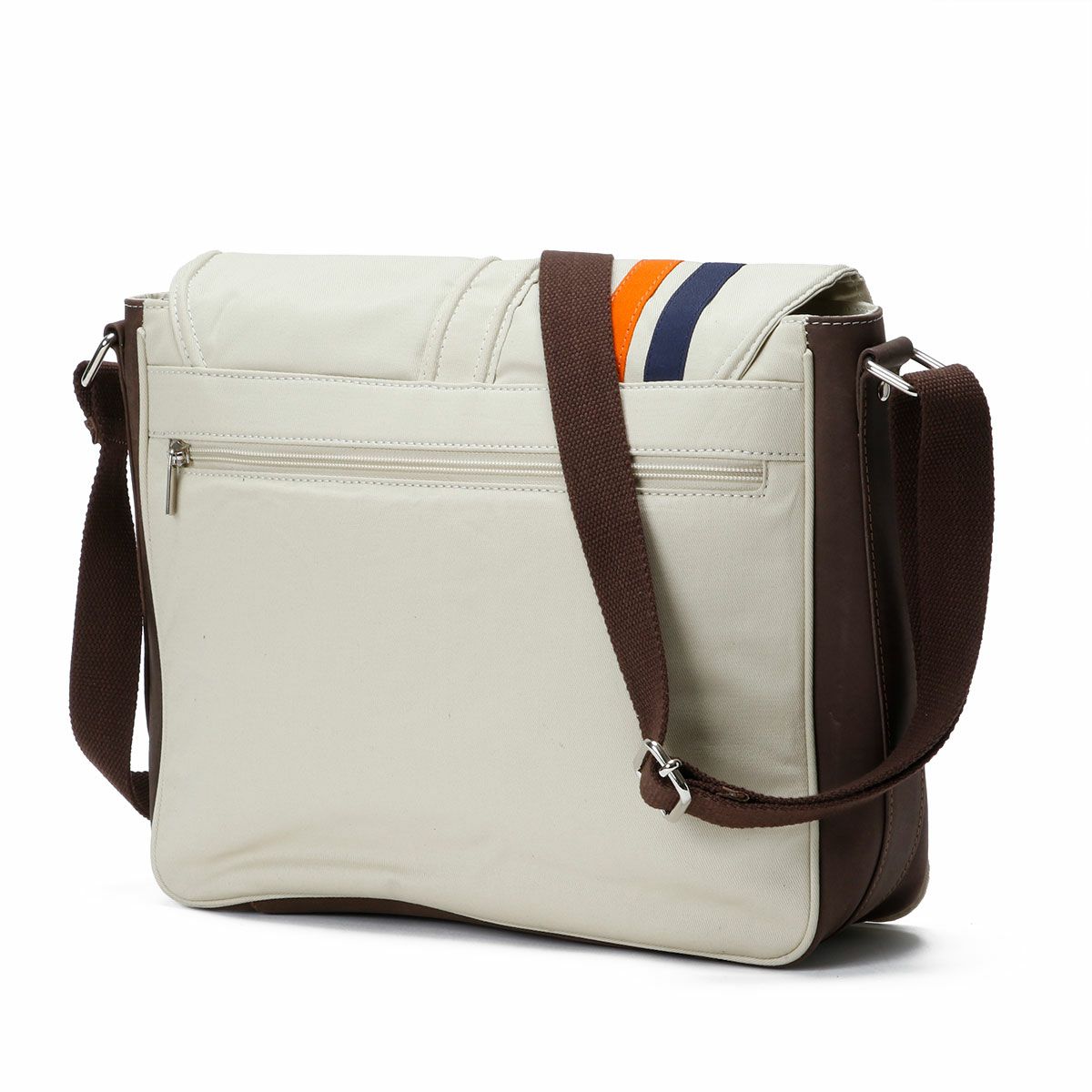 GULF｜ガルフ キャンバス シルバーストーンバッグ｜ショルダーバッグ｜ライトベージュ