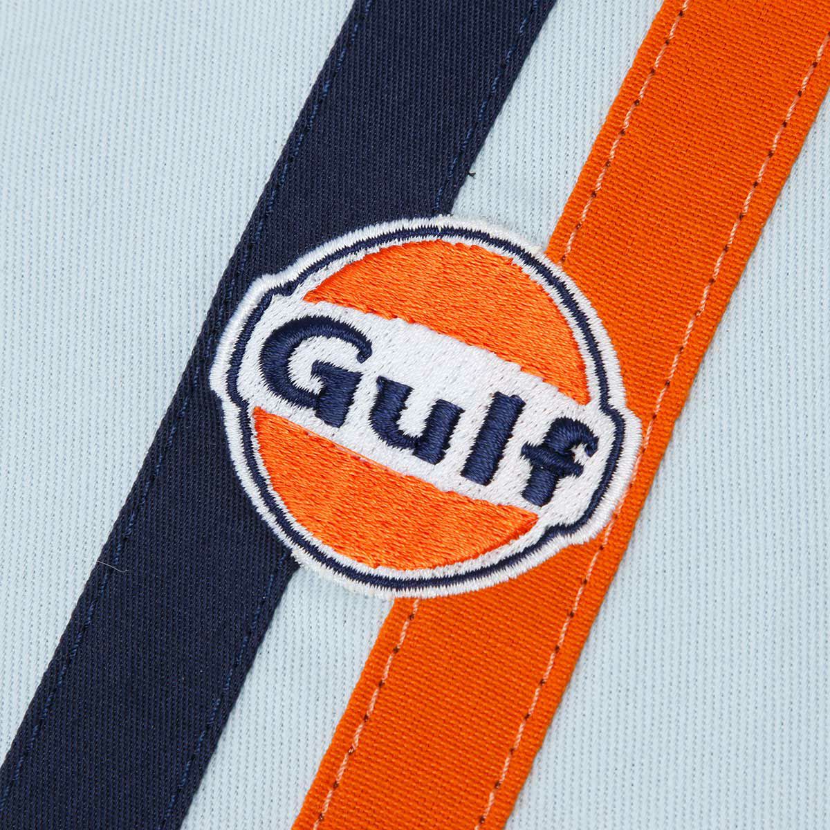 GULF｜ガルフ キャンバス シルバーストーンバッグ｜ショルダーバッグ｜ライトブルー