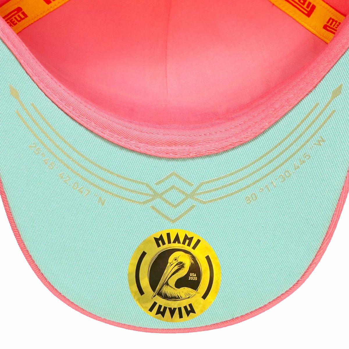 PIRELLI｜ピレリ F1 2025 マイアミGP ポディウムキャップ｜帽子｜ピンク