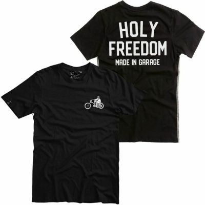HolyFreedom｜クルー ブラック Tシャツ｜