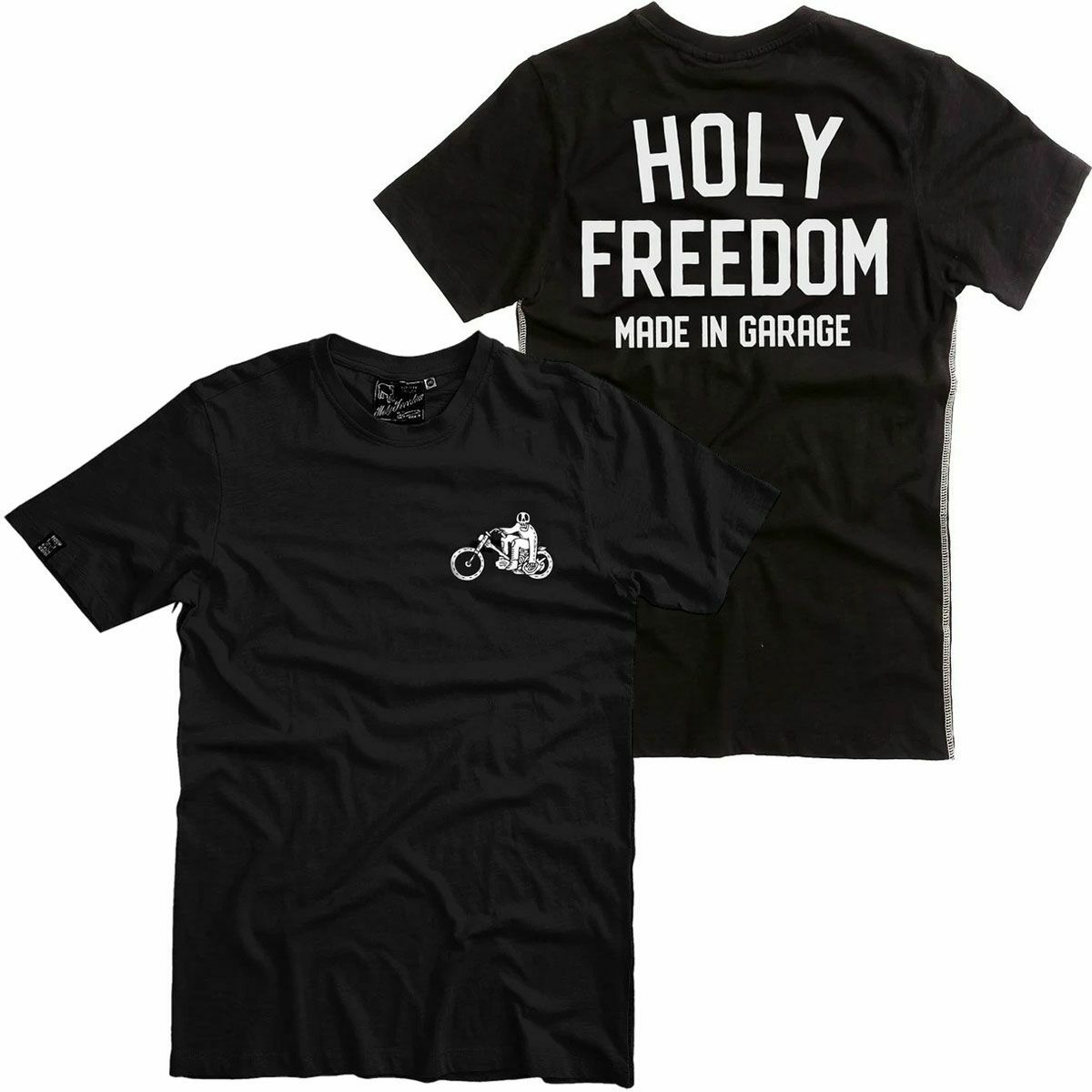 HolyFreedom｜クルー ブラック Tシャツ｜