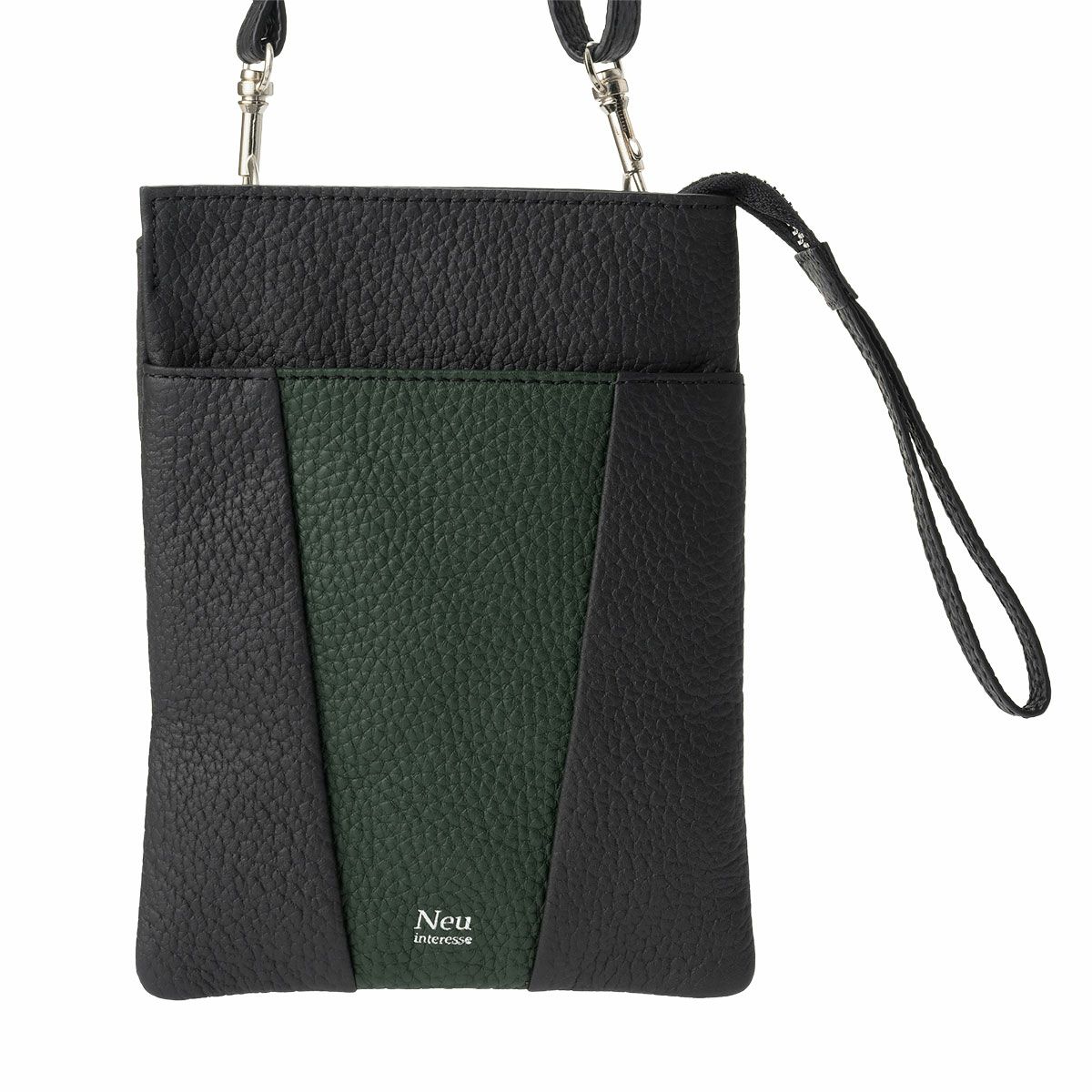 neuinteresse｜ドリフトキング ミニショルダーバッグ｜ブラック×グリーン