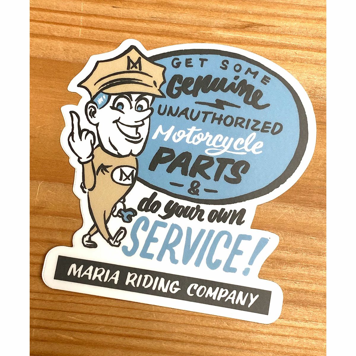 Maria Riding Company｜ステッカー パック｜ブルーパック