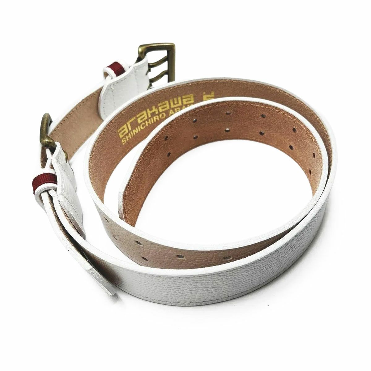 SHINICHIRO ARAKAWA｜ボーディング ベルト 2ピン｜ホワイト