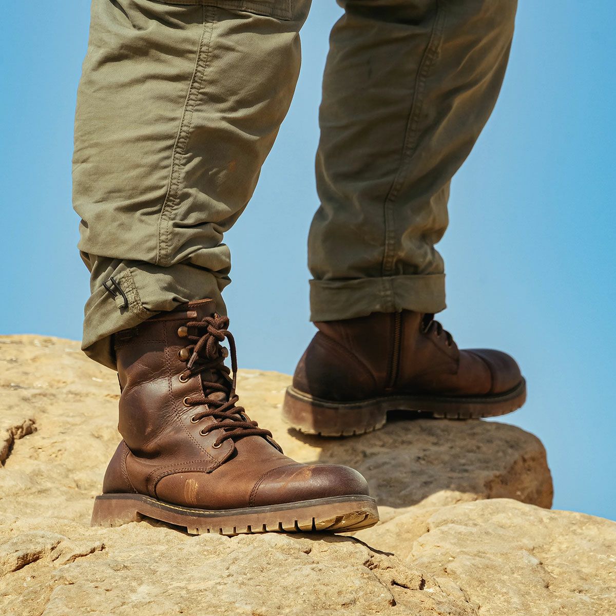 Trip Machine｜ブーツ ブルート｜シューズ｜モカ｜モデル着用