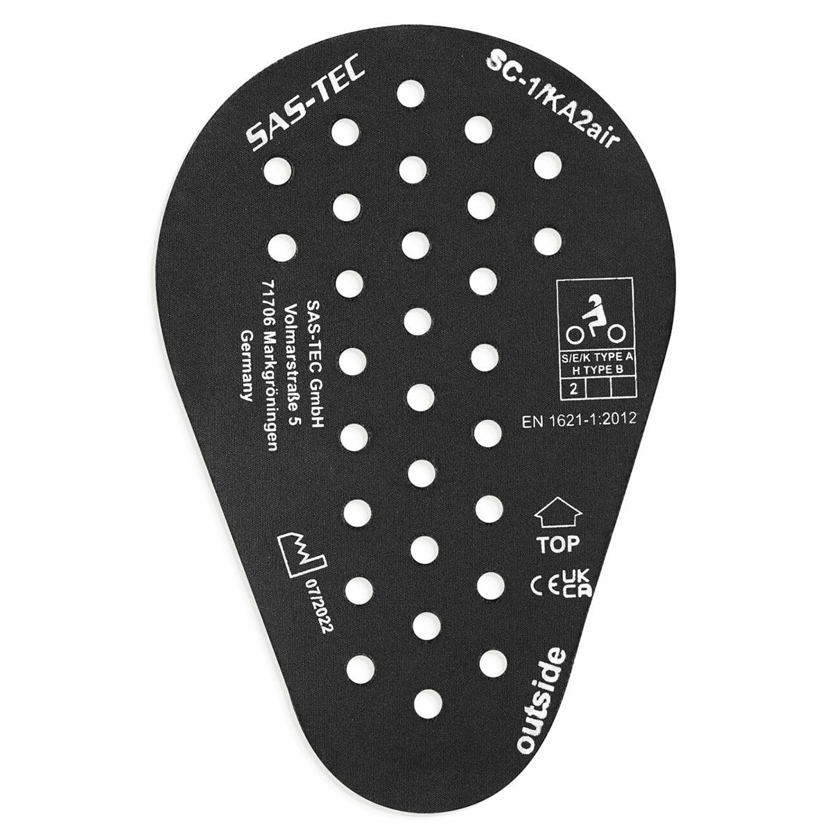 PANDO MOTO｜サステック SC-1/KA2air レベル2 プロテクター（2枚1組） 肩・肘・腰・膝兼用｜プロテクター｜ブラック