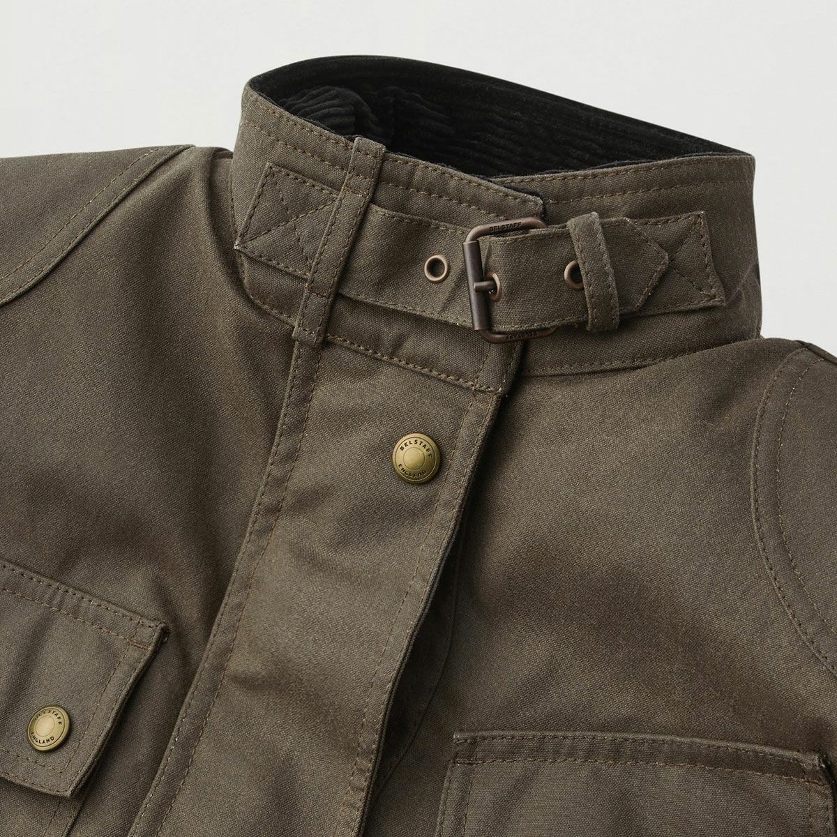 BELSTAFF｜トライアルマスター モーターサイクル ジャケット ウーマン｜ファブリック｜フォレストグリーン