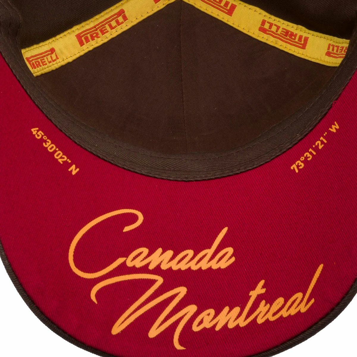 PIRELLI｜ピレリ F1 2025 カナダ GP ポディウムキャップ｜帽子｜ブラウン