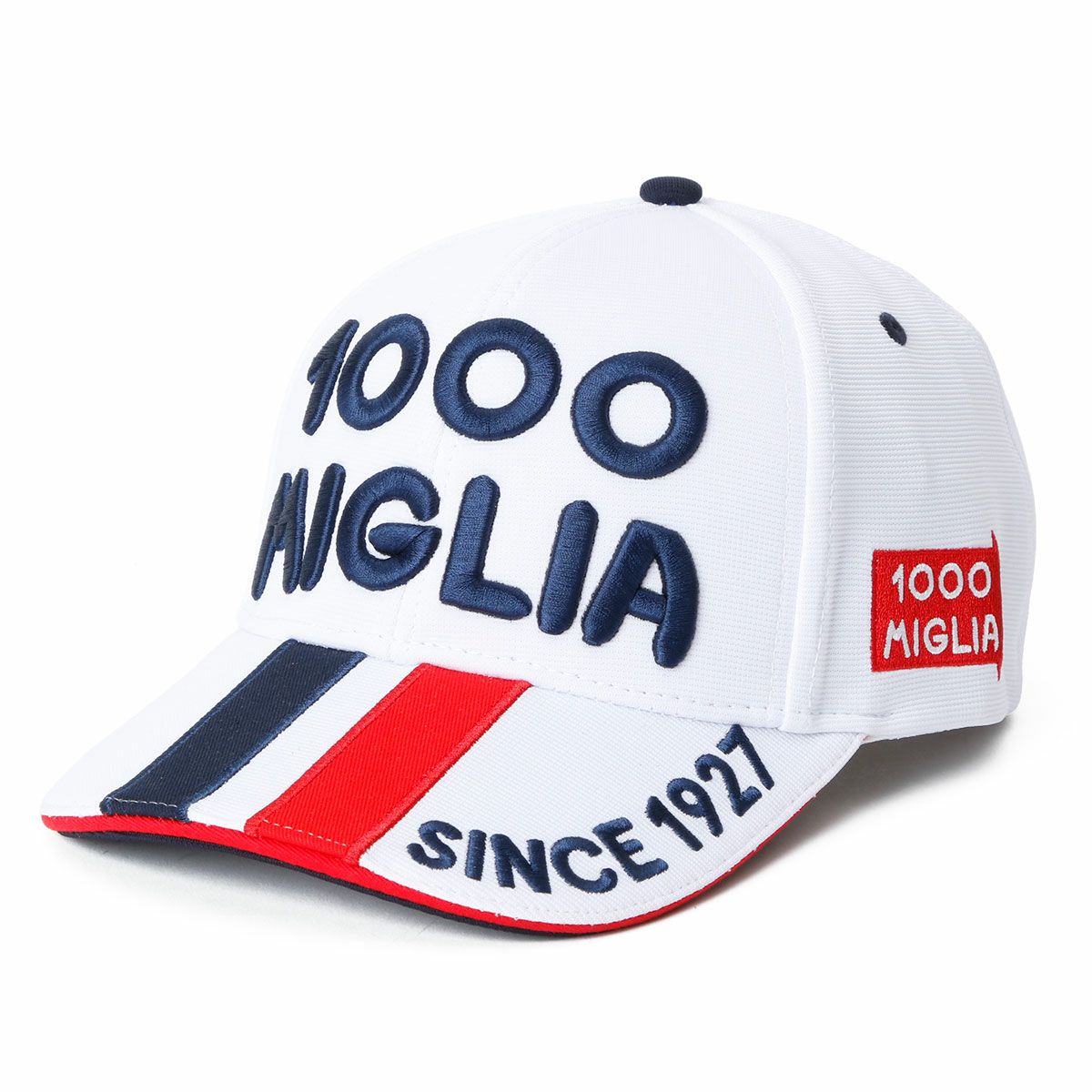 Mille Miglia｜ミッレミリア 3D ロゴ キャップ｜帽子｜ホワイト