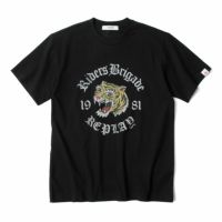 REPLAY｜タイガー プリント Tシャツ｜トップス｜ブラック