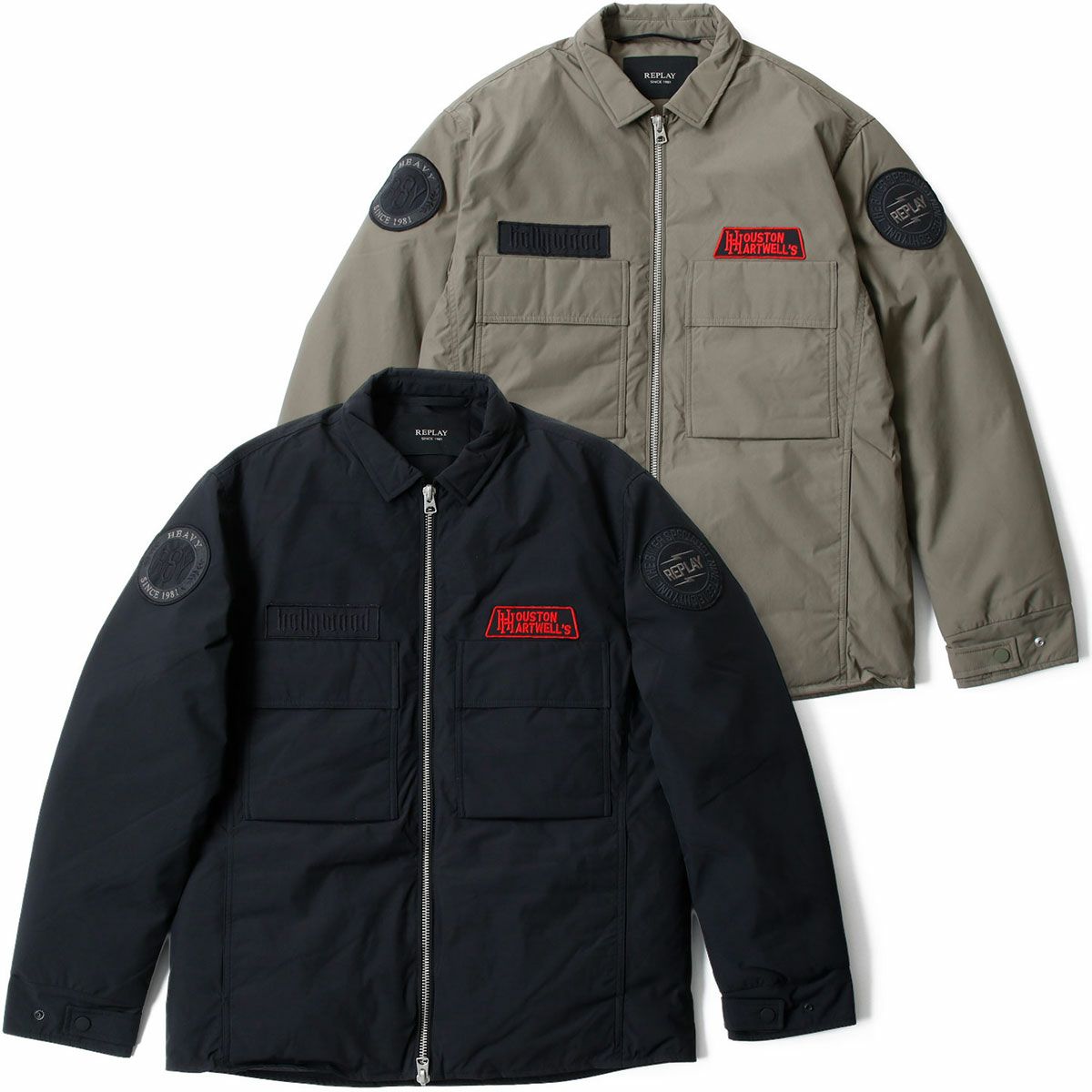 Replay｜パッチ ライダージャケット｜アウター