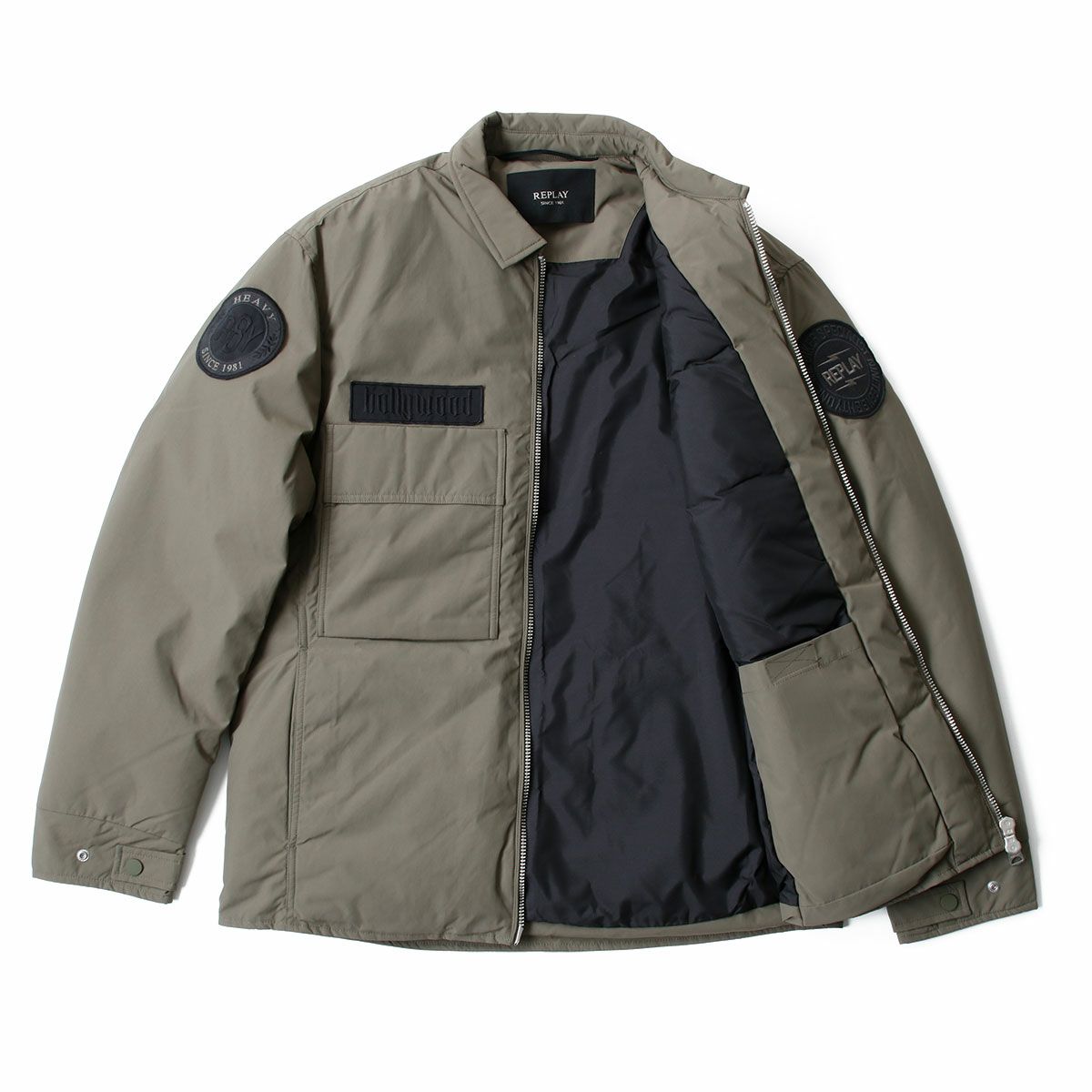 REPLAY｜パッチ ライダージャケット｜アウター｜マッド