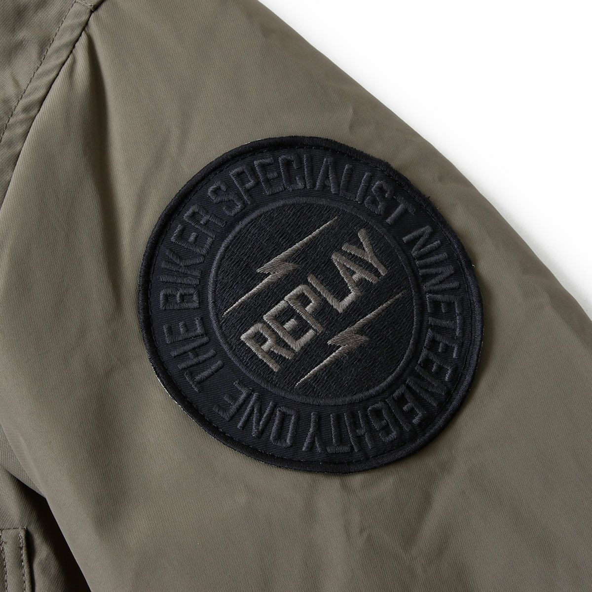 REPLAY｜パッチ ライダージャケット｜アウター｜マッド