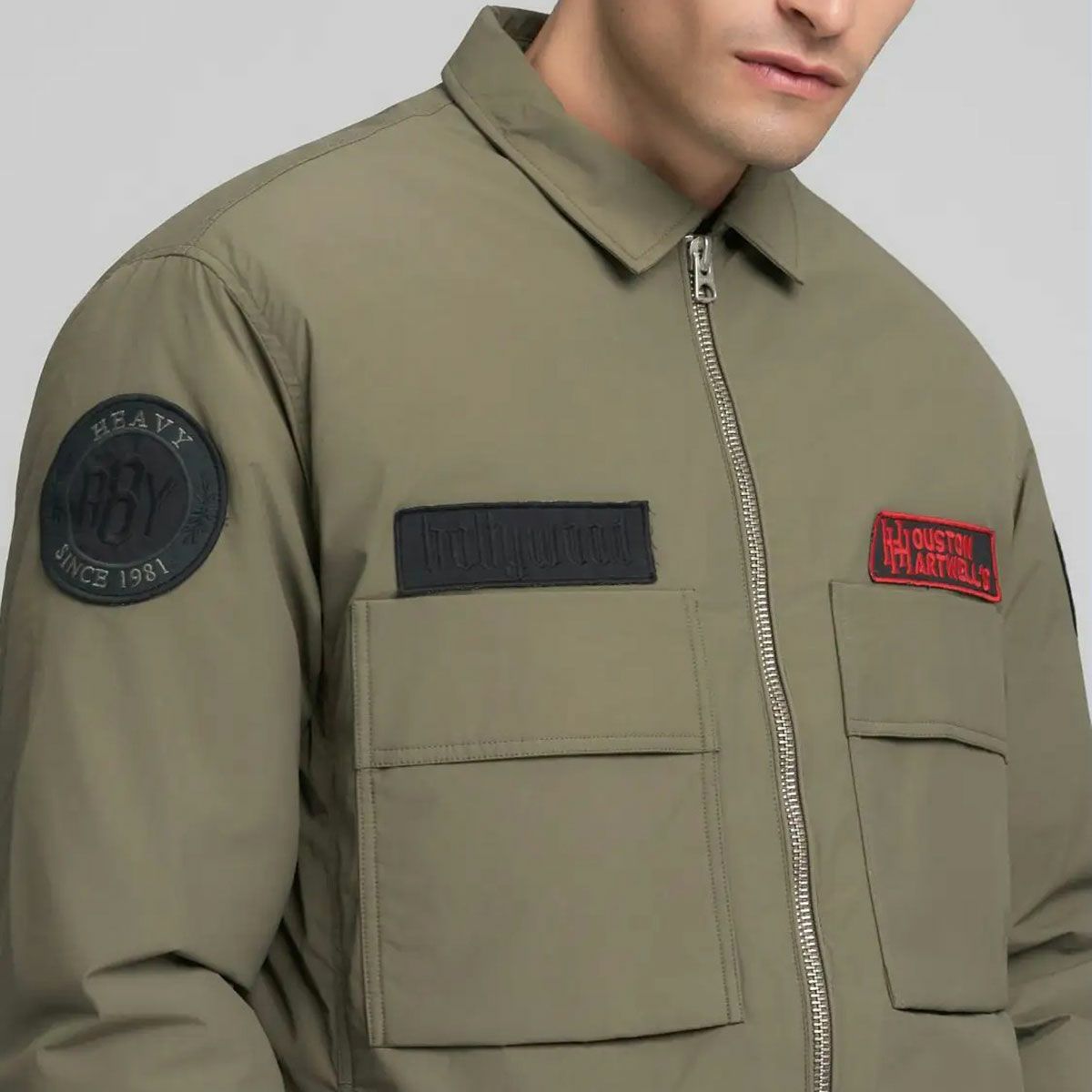 REPLAY｜パッチ ライダージャケット｜アウター｜マッド