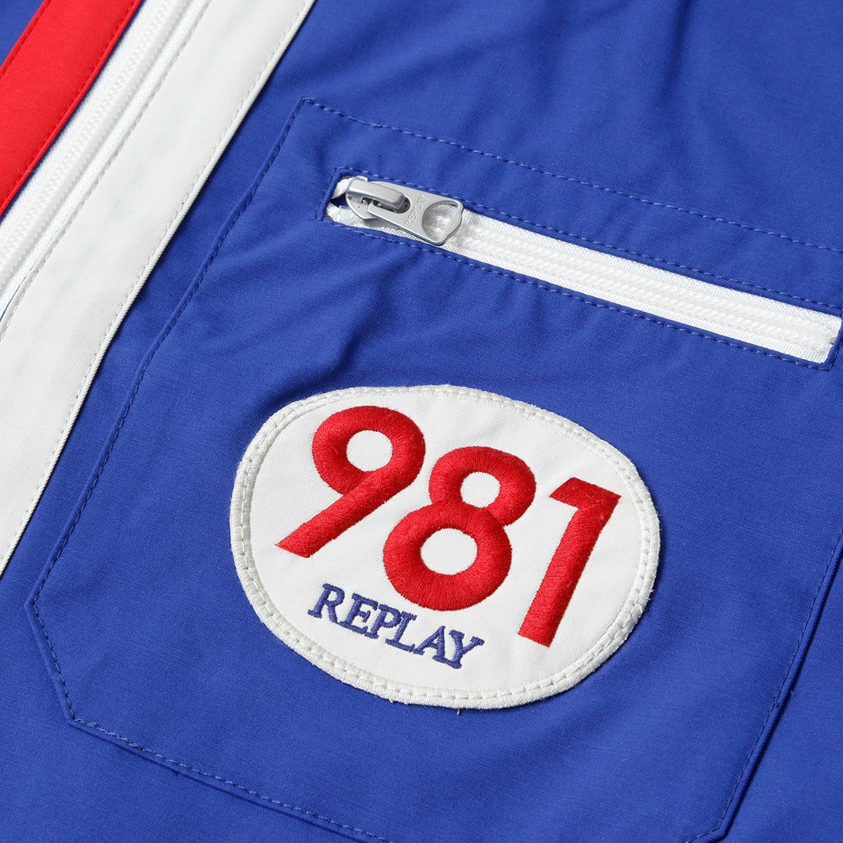 REPLAY｜コントラスト ディテール ジャケット｜アウター｜エレクトリック ブルー