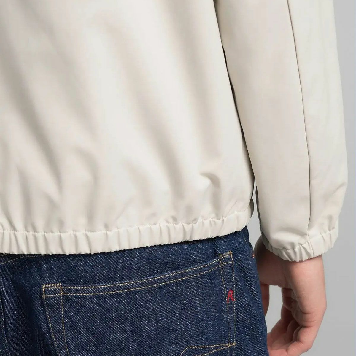 REPLAY｜コントラスト ディテール ジャケット｜アウター｜クラウド｜モデル着用