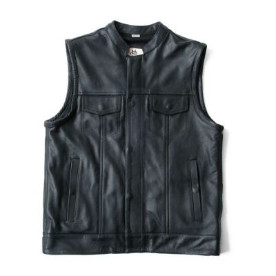 helstons｜ウエスト レザーベスト｜トップス