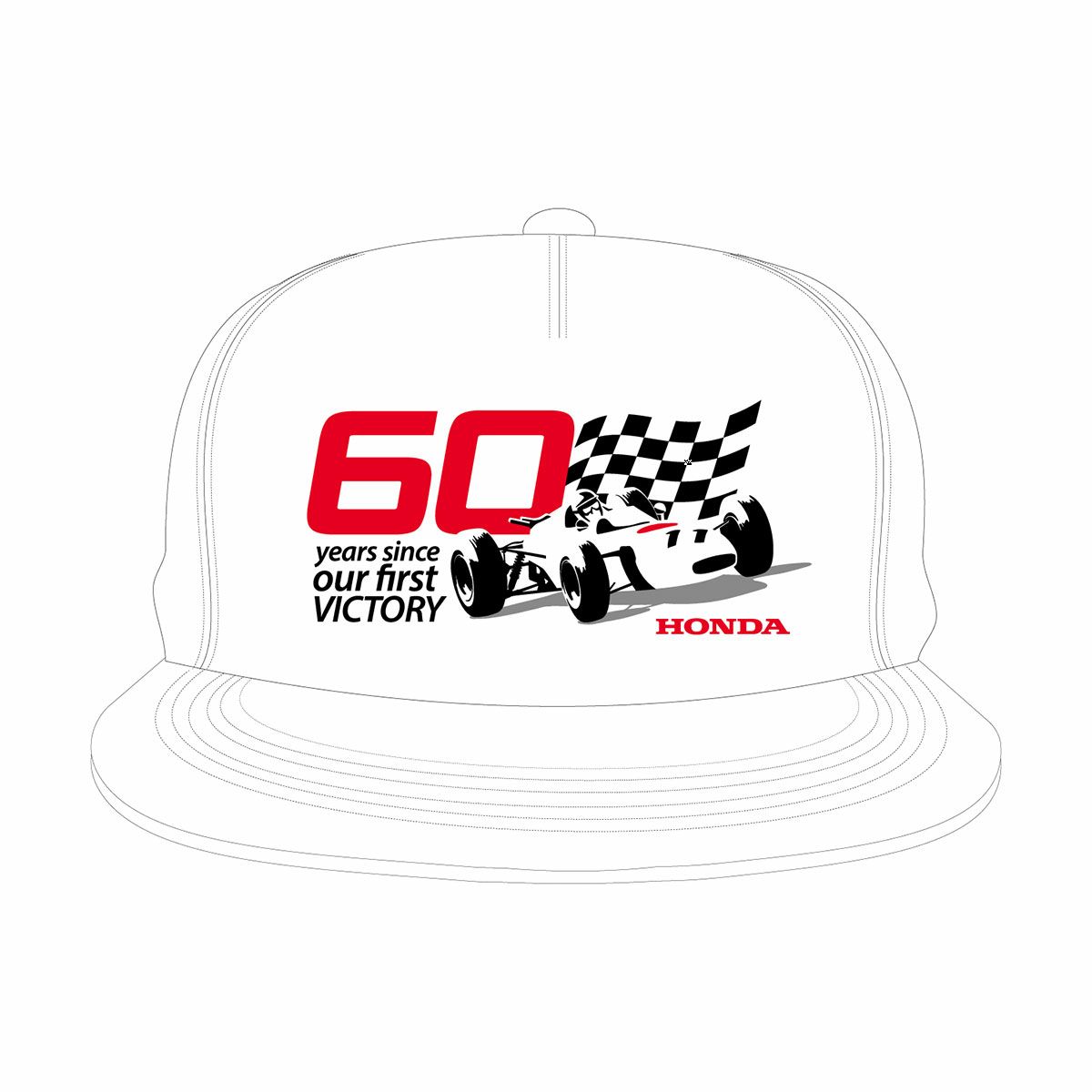 Honda Vintage Culture｜ホンダ フォーミュラ ファーストビクトリー フラット キャプ｜帽子｜ホワイト