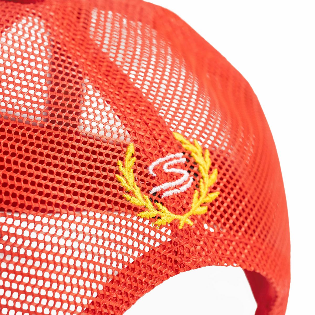 AyrtonSenna｜アイルトン・セナ セニーニャ トラッカーキャップ｜帽子｜レッド