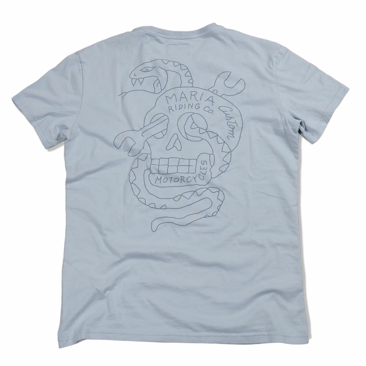 Maria Riding Company｜スクリュード Tシャツ｜トップス｜ライトブルー