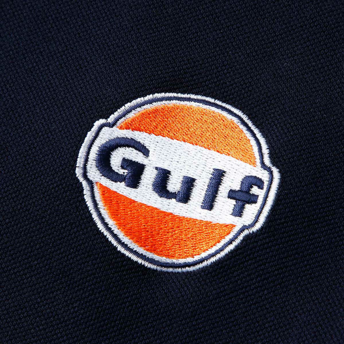 GULF｜ガルフ モダン ストライプ ポロ｜ポロシャツ｜ネイビー