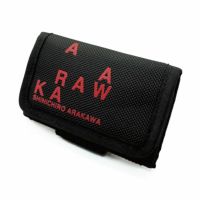 SHINICHIRO ARAKAWA｜バーハンドル ウォレット｜財布｜ブラック×レッド