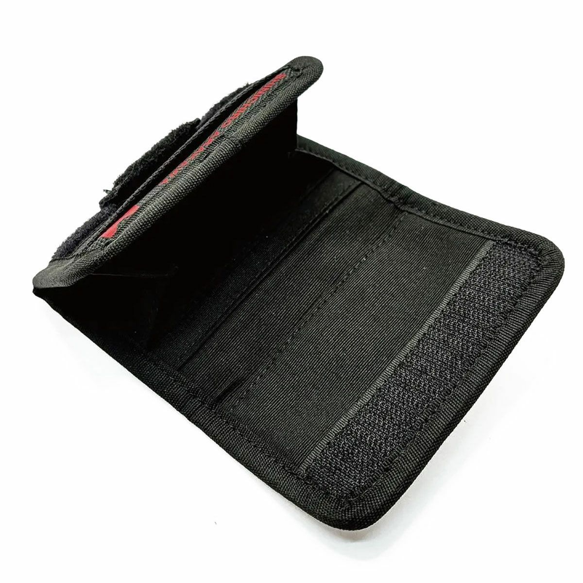 SHINICHIRO ARAKAWA｜バーハンドル ウォレット｜財布｜ブラック×レッド