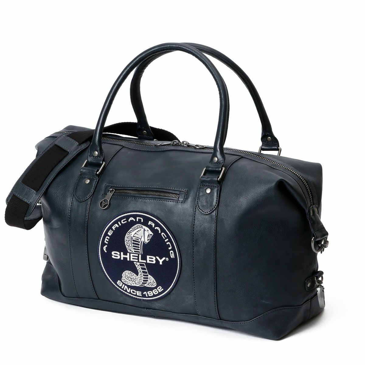 CLASSIC LEGEND MOTORS｜キャロルシェルビー BIG D 48H レザー ボストンバッグ｜バッグ｜ネイビー