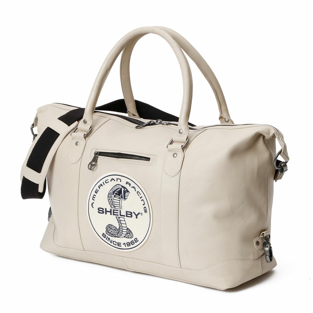 CLASSIC LEGEND MOTORS｜キャロルシェルビー BIG D 48H レザー ボストンバッグ｜バッグ｜エクリュ