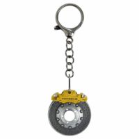 PORSCHE｜ブレーキディスク キーホルダー｜雑貨 ｜イエロー